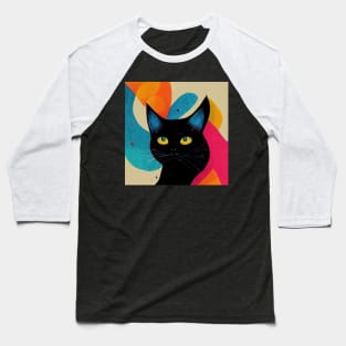 Abstract Cat Baseball T-Shirt